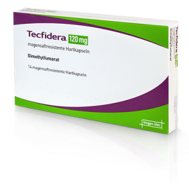 Изображение товара: Текфидера Tecfidera (Диметилфумарат) 120 мг/ 14 капсул